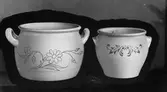 Syltkruka B-modell och syltkruka C-modell, från Gefle Porslinsfabrik.