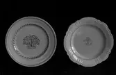 Tallrikar från Gefle Porslinsfabrik.