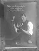 Ahlgrens Tekniska Fabriks AB
År 1886 började produktionen av bl a skoputsmedlet Nobless
Text på bilden:
