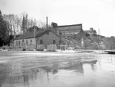Hagaström Tegelbruk och Kraftverket vid Gavleån.                    Tidsomfånget är 1900 - 1940