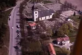 Flygbild, Valbo kyrka.