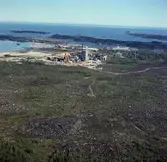 Norrsundets sulfatfabrik. Foto den 30 maj 1966.