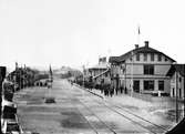 Vid invigningen av Ljusdals station 1880. Bilden spegelvänd.
