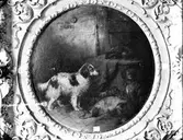 Reproduktion av en gammal tavla.
