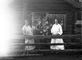 Fäbodstuga, Högbacken, Edith Andersson och Agnes Ullson.