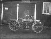 Vaktmästarens motorcykel, fotografi daterat 1920.