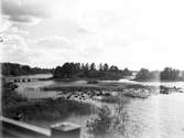 Träbron över till Laduholmen i Storsjön





