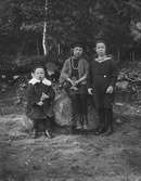 Okända barn. Fotot taget på 