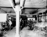 Hammarby Sulfitfabrik. År 1886 kom en sulfitfabrik att ersätta järnbruket. Den var under en tid Skandinaviens största med över 400 personer anställda.
