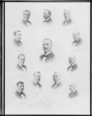 Orpheuskören
Konr. Nordling I Tenor          Johs. Larsson I Bas
And. Hedberg I Tenor          C. G. Tropp II Bas
Axel Hedman I Tenor           Alb. Börjesson II Bas
Eric Södergren II Tenor       Simon Waltner II Bas
David Rudberg II Tenor       Gust. Vikzén II Bas
Ernst Holmqvist I Bas           Emil Hägglund Dirigent





