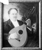 Konsertsångare med luta






