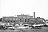 Agas nya fabrik, vid pressvisningen interiört och exteriört. Juli 1950.

