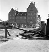 Centralbron lagas. Augusti 1950.


