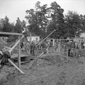 Gävlemässan utställning på Sätraåsen, Travbanan. 24 juni 1950.



