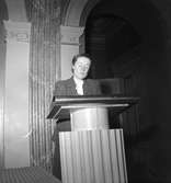 Barnavårdskonferens på Stadshuset med Doktor Arnell. 21 oktober 1950.

