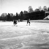 Bandymatch på Kastvallen, Bomhus. 4 februari 1951.
