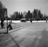 Bandymatch på Kastvallen, Bomhus. 4 februari 1951