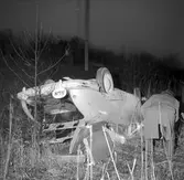 Bilolycka vid Furuvik. 26 december 1951.