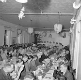 Gävle Manufaktur AB, Strömsbro. Julfest med Lucia. 13 december 1951


