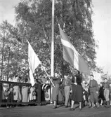 Svenska Flaggans Dag på Strömvallen. 6 juni 1951.