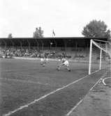 Fotboll på Strömvallen mellan Gästrikland - Dalarna. 29 juni 1951.