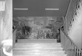 Nynässkolan. Invigning av  den färdiga väggmålningen. 7 oktobet 1951.

