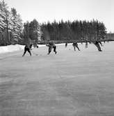 Bandymatch Bollnäs - Skutskär. 13 januari 1952.



