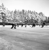 Bandymatch Bollnäs - Skutskär. 13 januari 1952.



