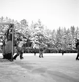 Bandymatch Bollnäs - Skutskär. 13 januari 1952.



