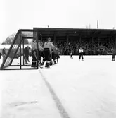 Bandymatch Forsbacka - Edsbyn. 3 februari 1952.