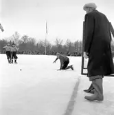 Bandymatch Forsbacka - Edsbyn. 3 februari 1952.