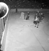 Ishockeymatch, final. GGIK - Södertälje. 31 januari 1952.
