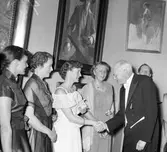 Gästriklands Läkarföreningen firar jubileum på Museet.  24 april 1952.