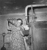 Fröknarna Olsson, Staketgatan, Gävle. Pingst 1952.