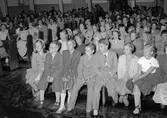 Skolan börjar. Läroverkets aula. 27 augusti 1952.