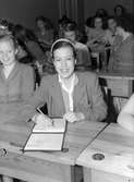 Sonja Alm. Flickskolan. 7 april 1949.