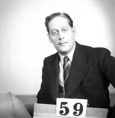 Telegrafverket legitimationskort. April 1952.
Fotografi nr 58.


