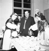 Slakteriföreningen S.G.S. Södra Valbo bjuder på kaffe. Den 25 februari 1947