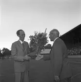 Augustispelen på Strömvallen. Den 10 augusti 1949