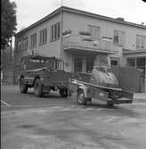 Brandkåren, brandbil och snöscooter. Den 4 oktober 1971
Brandchef Dahlberg
