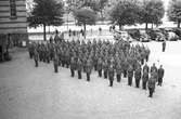 Militärgrupp vid Brynässkolan. Kapten Källberg. Juli 1940

