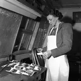 Interiör från ateljén, den 12 december 1950.

