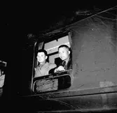 Ryska flyktingar vid avfärden från Fredriksskans. Juni 1945