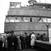 Ryska flyktingar vid avfärden från Fredriksskans

Juni 1945