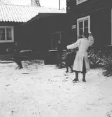 Danska flyktingar. Fotot taget bl.a för Husmodern i Furuvik
