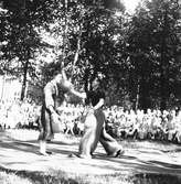 Cirkus Scotts föreställning vid lasarettet. Juni 1943