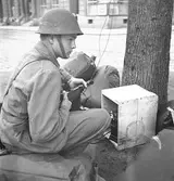 Luftskyddsövning. Den 1 juni 1944




