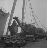 Grävmaskin. November 1945