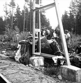 Bilolycka vid Furuvik. Reportage för Arbetarbladet. Juli 1939






