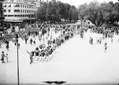 Barnsångartinget vid Rådhustorget. 10-årsjubileum. Den 10 Juni 1941


